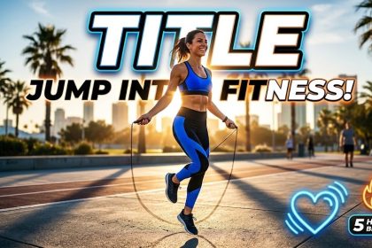 A person performing a high-intensity jump rope workout to improve heart health and lose weight.