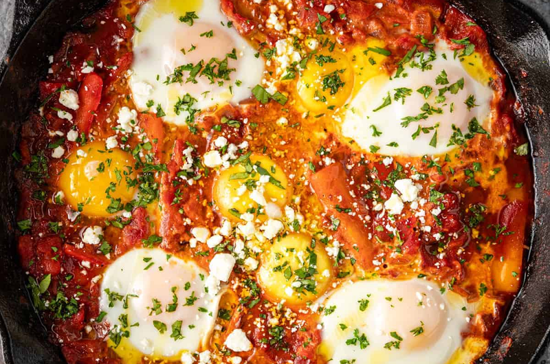 Spicy Moroccan eggs
