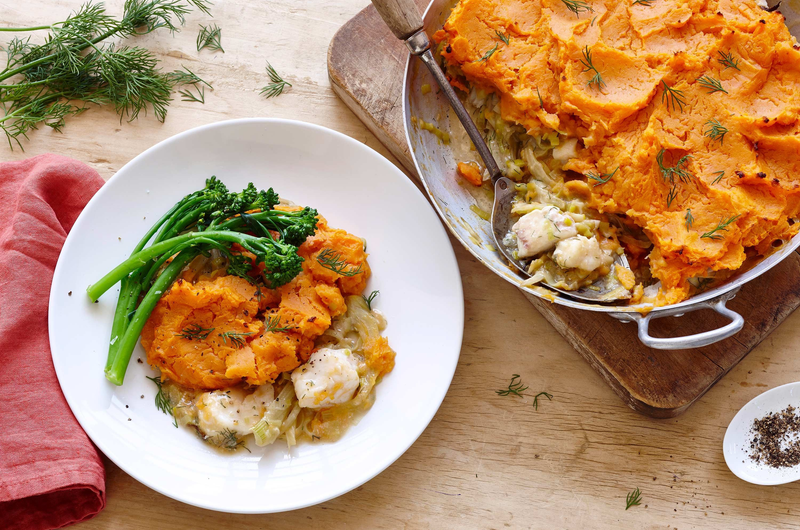Healthy fish pie
